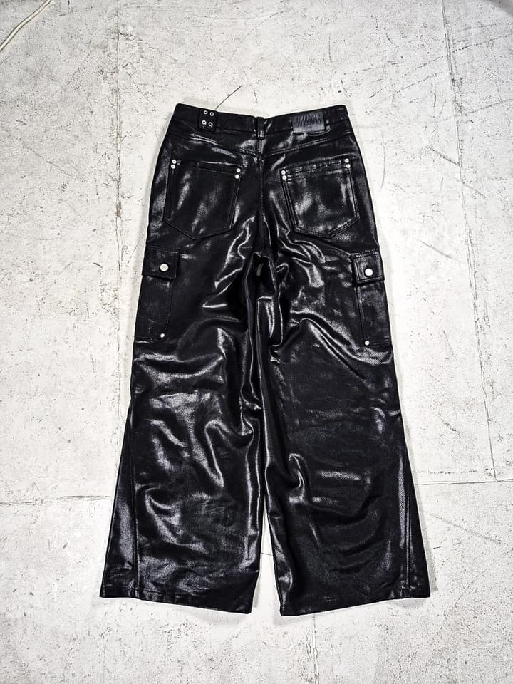 Onyx Coated Denim