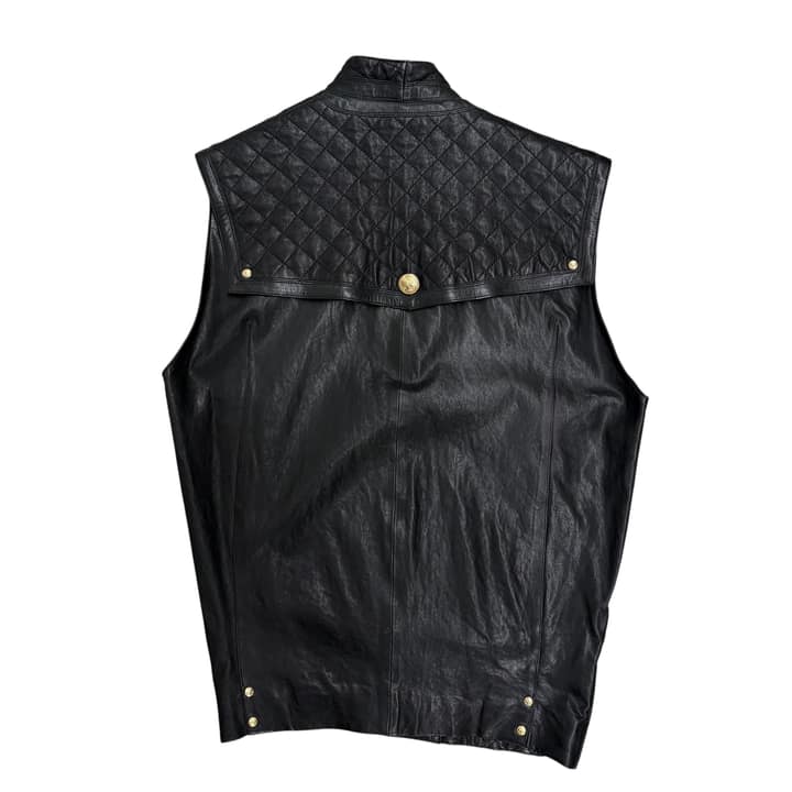 BALMAIN Quilted Leather Vest