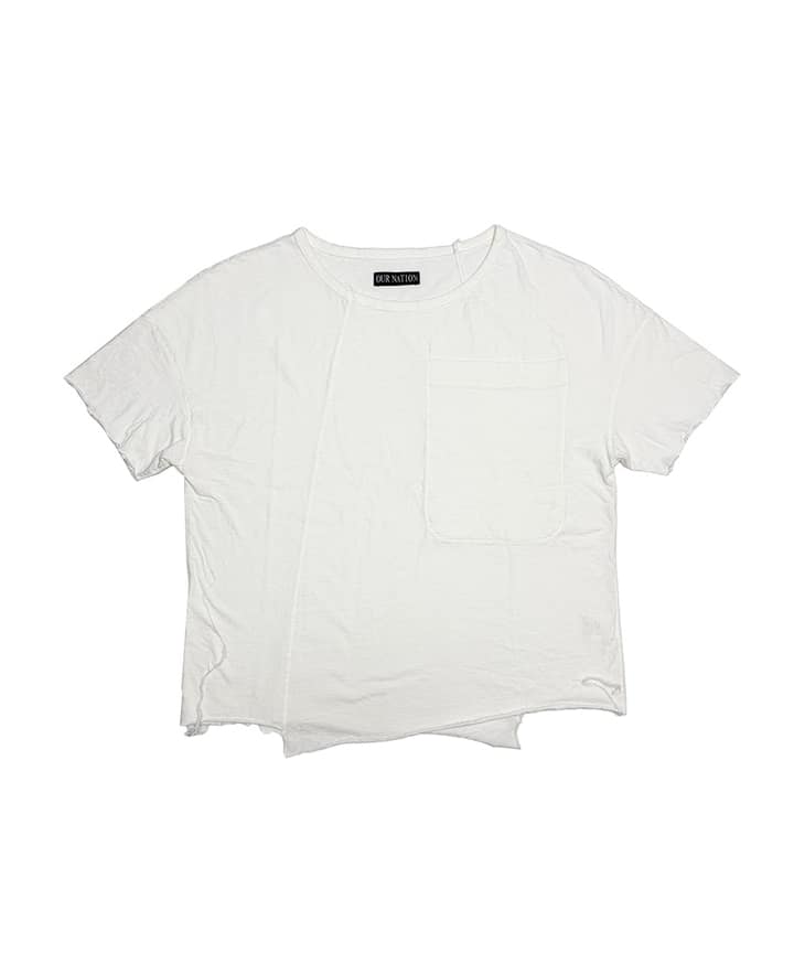 ASYMMETRIC T-SHIRT_WH