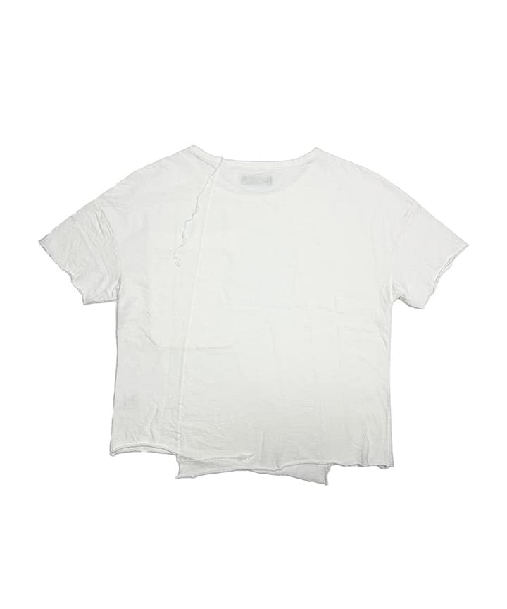 ASYMMETRIC T-SHIRT_WH
