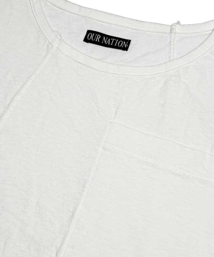 ASYMMETRIC T-SHIRT_WH