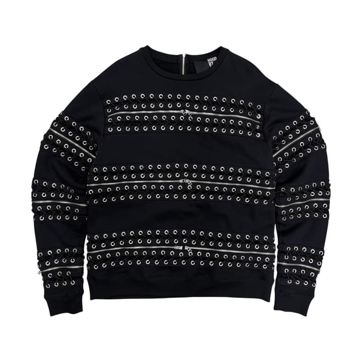 HOOD BY AIR Stylish Zipper Detail Sweatshirt