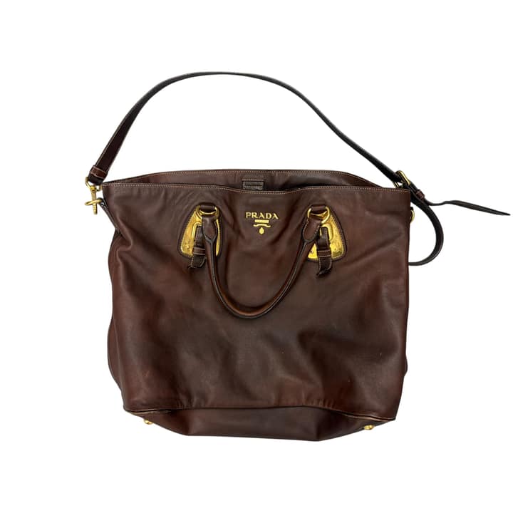 PRADA Leather Tote Bag