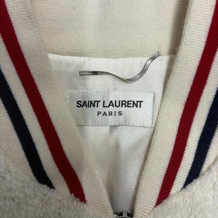 SAINT LAURENT Fur Stadium Jacket