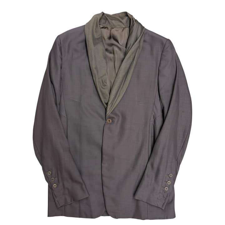 RICK OWENS Ruffle Collar Blazer