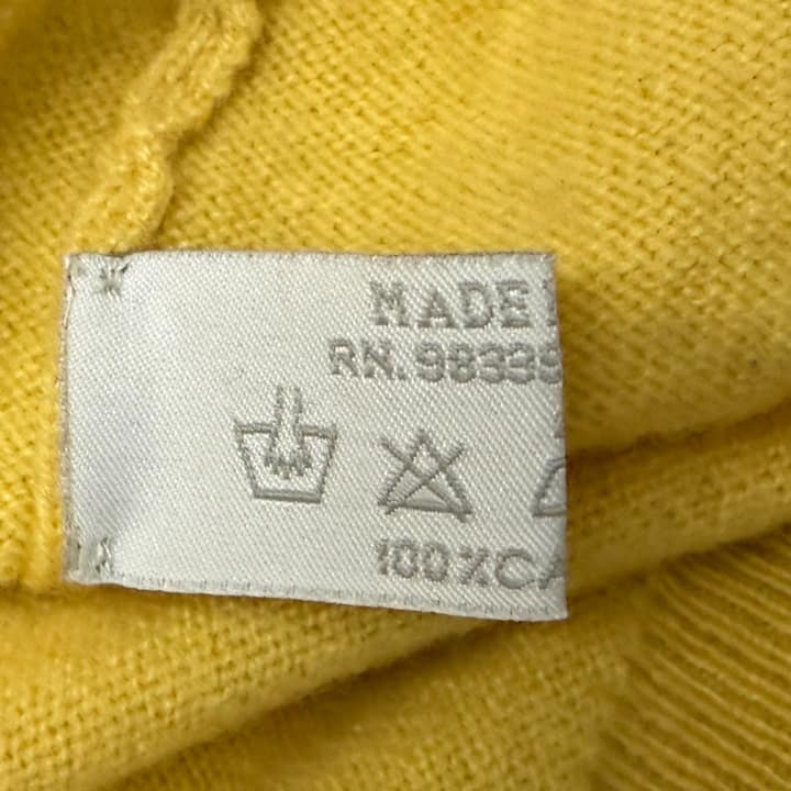 PRADA Yellow V-Neck Sweater