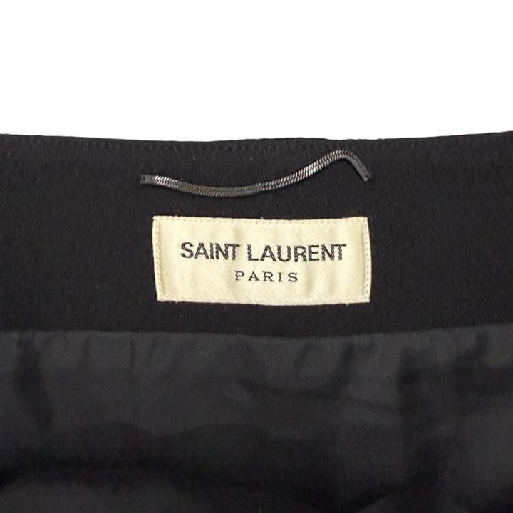 SAINT LAURENT One-Shoulder Black Dress
