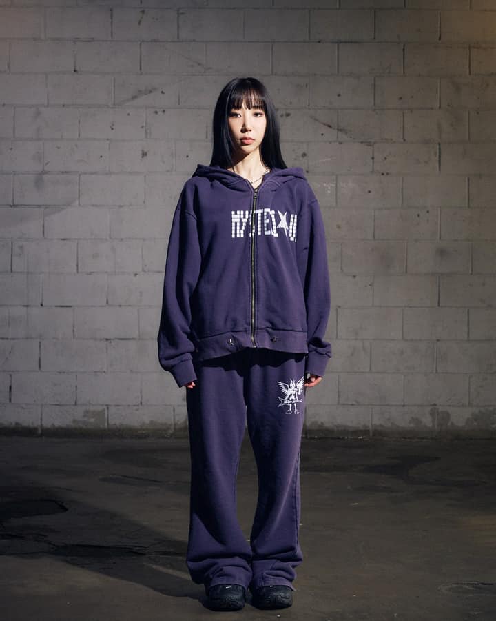 Mysterious Hood Zipup (NAVY)