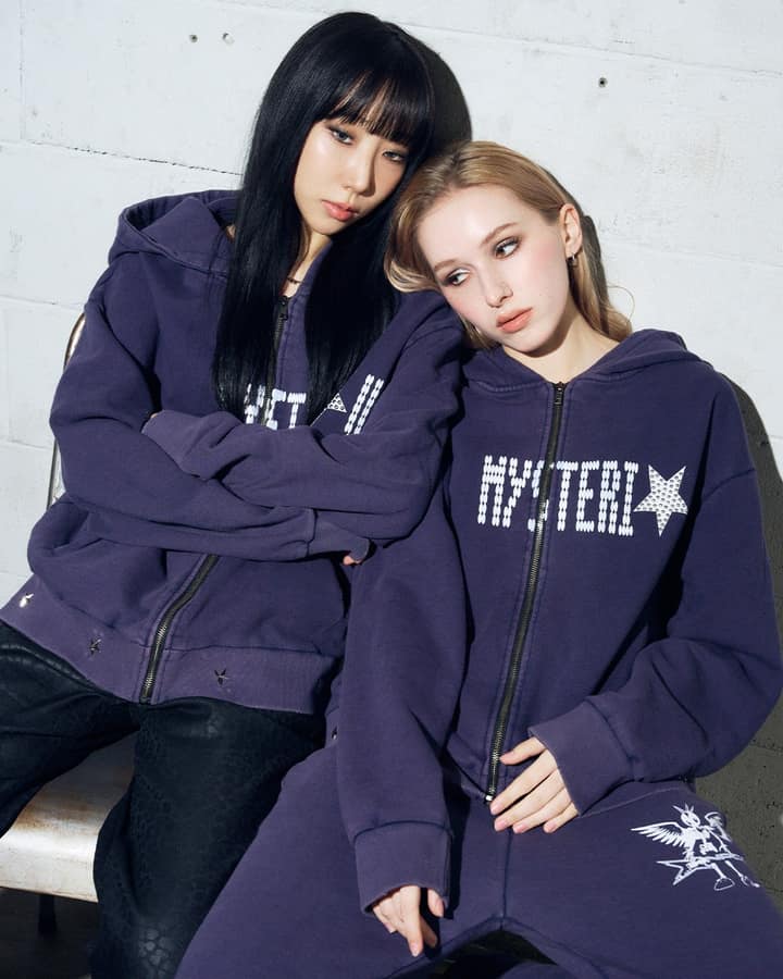 Mysterious Hood Zipup (NAVY)