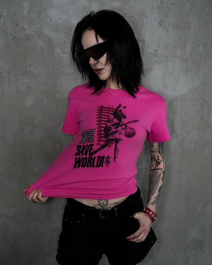 Punk Save World Tee (PINK) 