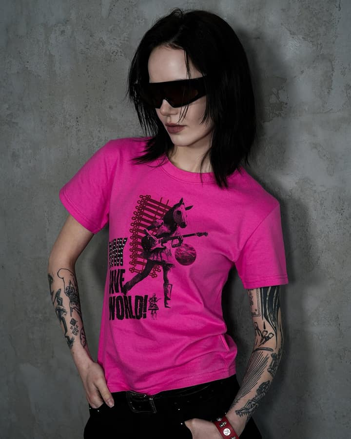 Punk Save World Tee (PINK) 