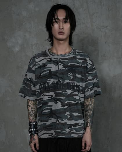 P.S.W CAMO Henleyneck