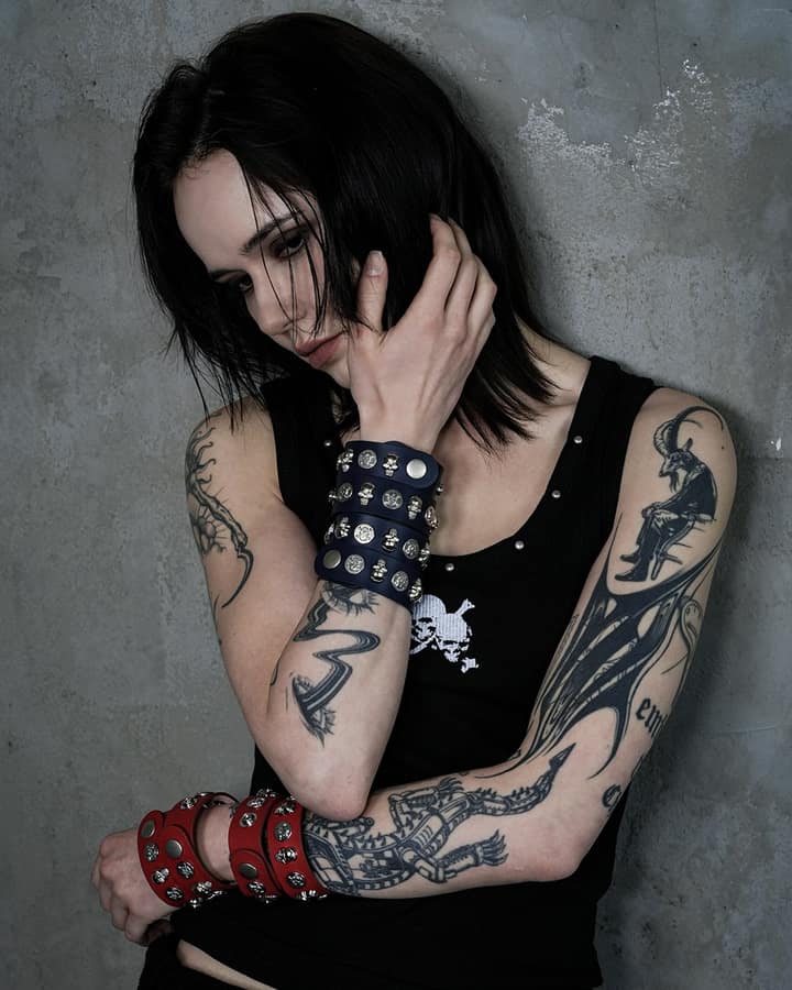 Skull Leather Bracelet