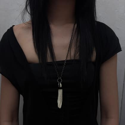 Wild boar canine necklace 