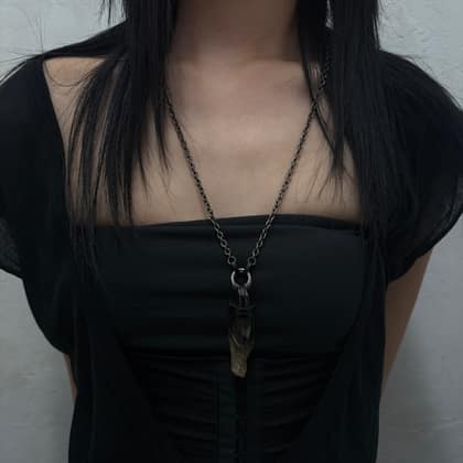 Smoky quartz necklace