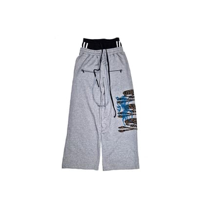 Layered sweatpants grey