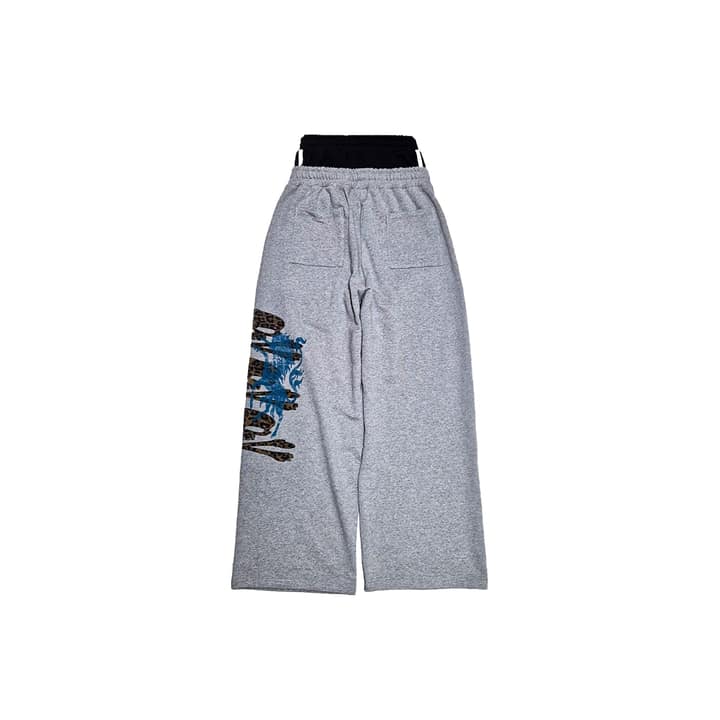 Layered sweatpants grey