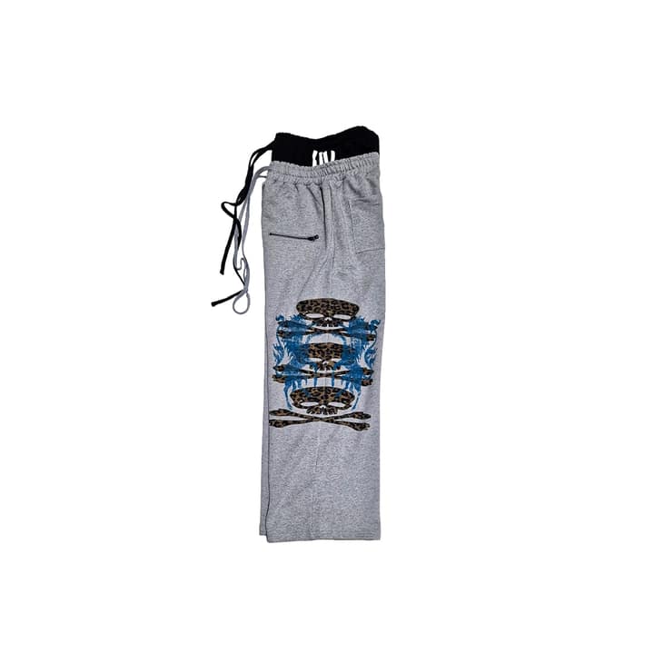 Layered sweatpants grey