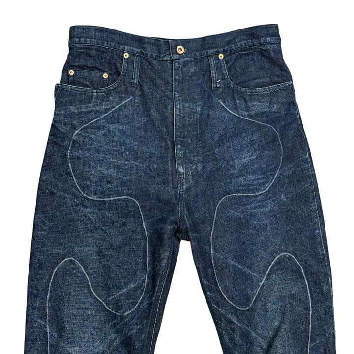 KOZABURO Flared Denim Pants