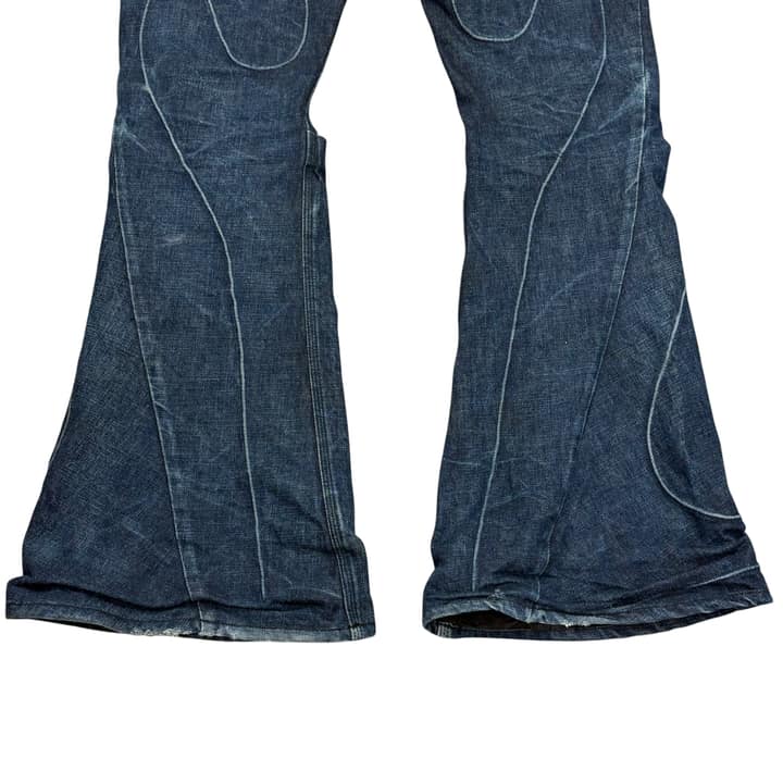 KOZABURO Flared Denim Pants