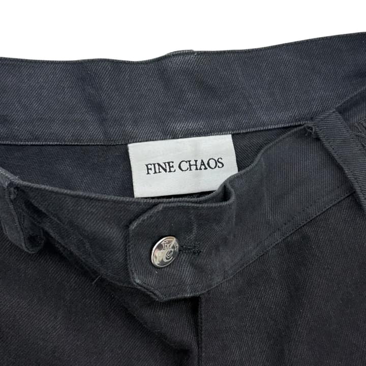 FINE CHAOS Black Zippered Pants