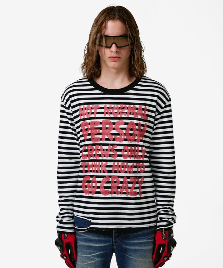 NPC Distressed Stripe Long Sleeve