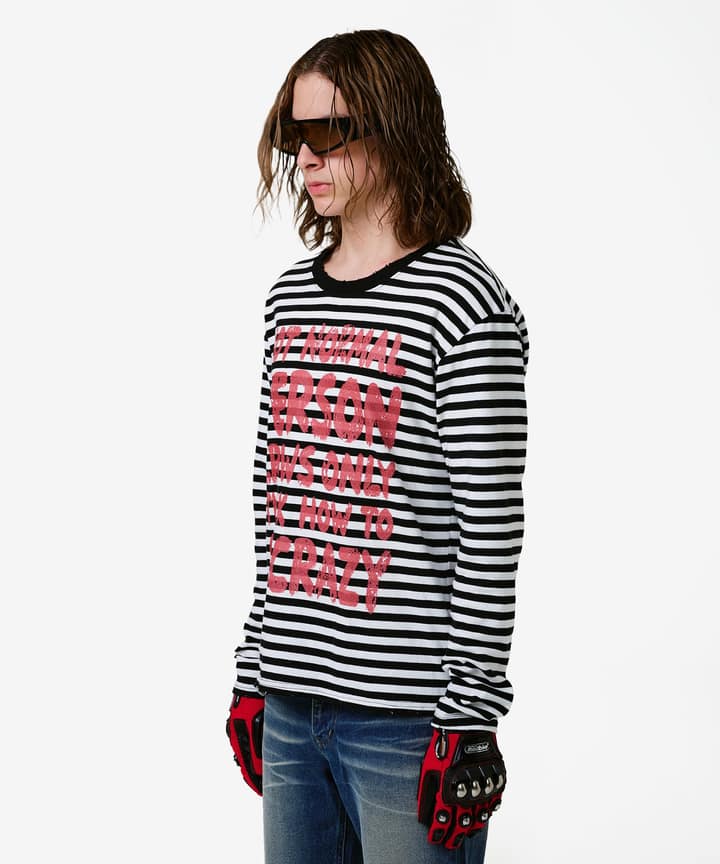 NPC Distressed Stripe Long Sleeve