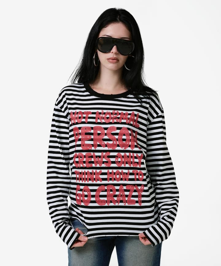 NPC Distressed Stripe Long Sleeve