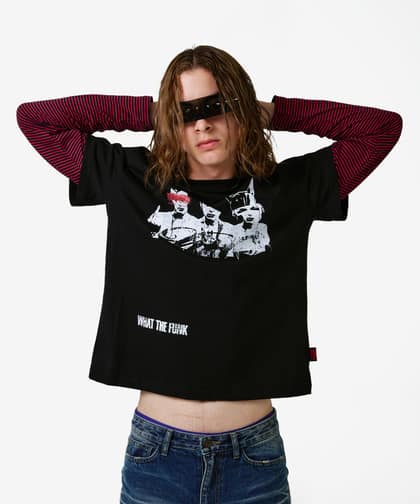 Funk Stripe Layered Long Sleece