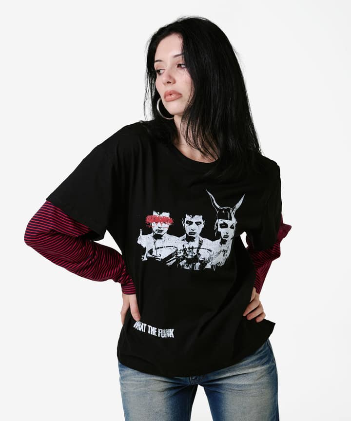 Funk Stripe Layered Long Sleece