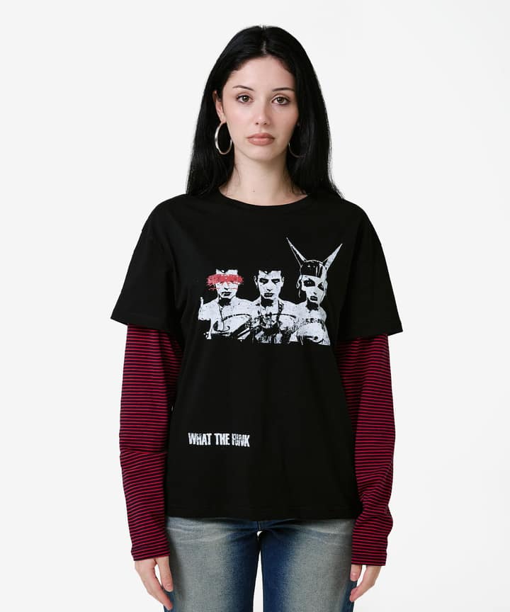 Funk Stripe Layered Long Sleece