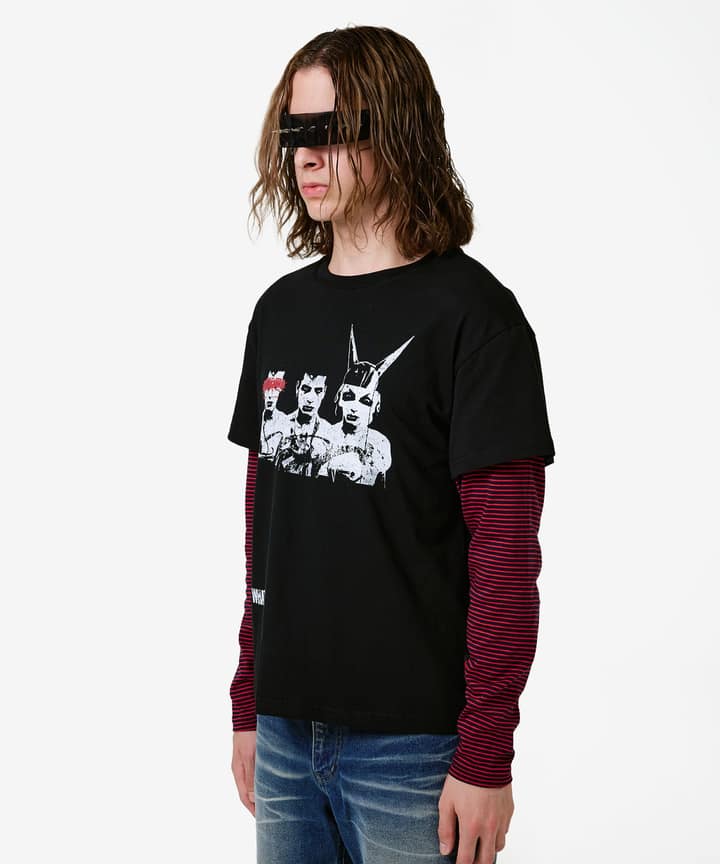 Funk Stripe Layered Long Sleece