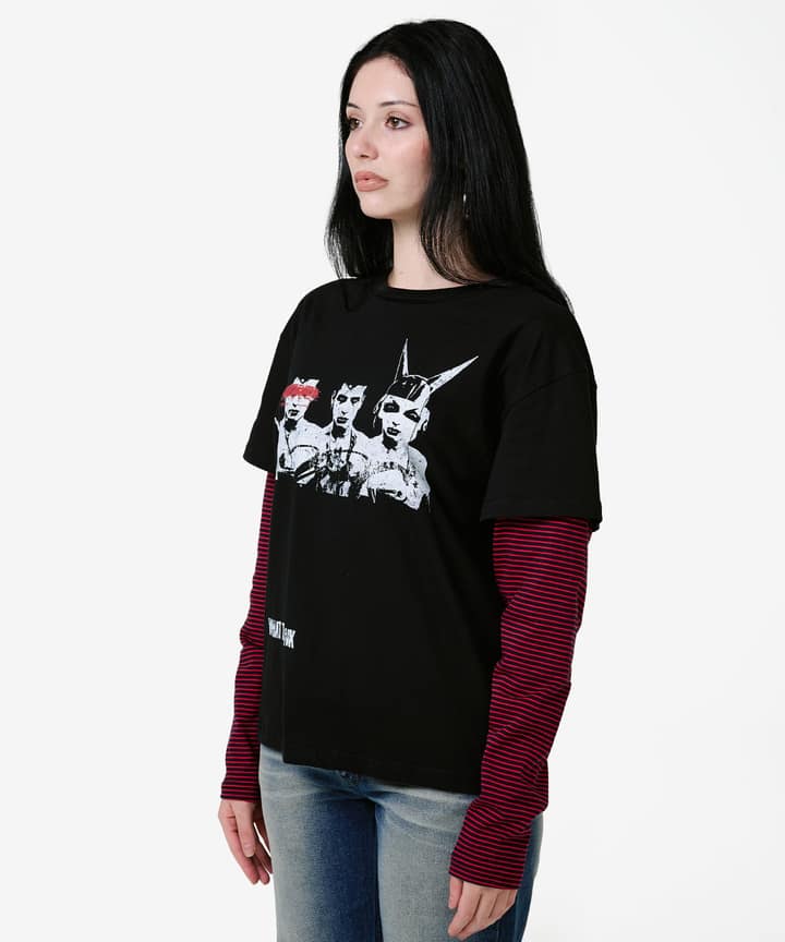 Funk Stripe Layered Long Sleece