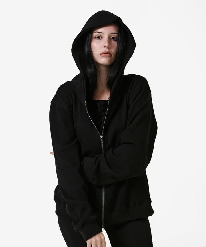 Skull Cross Waffle Hood Zipup
