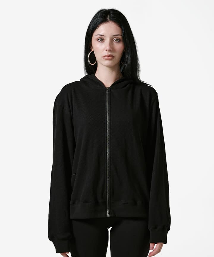 Skull Cross Waffle Hood Zipup