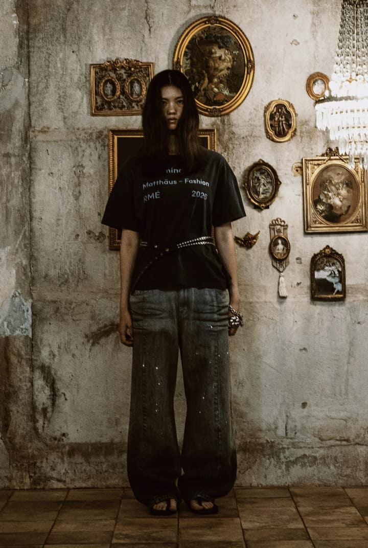 COTTON DIRTY EFFECT DENIM JEANS (DIRTY SAND BEIGE)