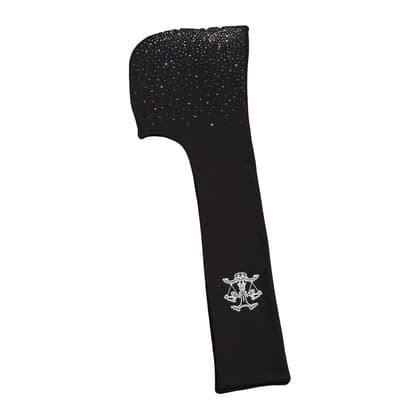 Crystal hooded scarf (Black)