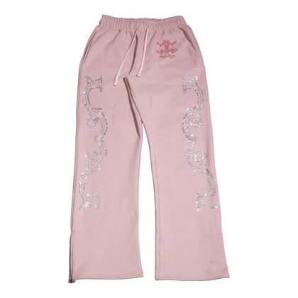 Crystal scale pants (Beige Pink)