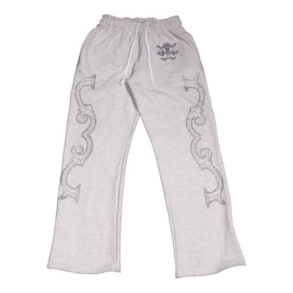Crystal scale pants (White Melange)