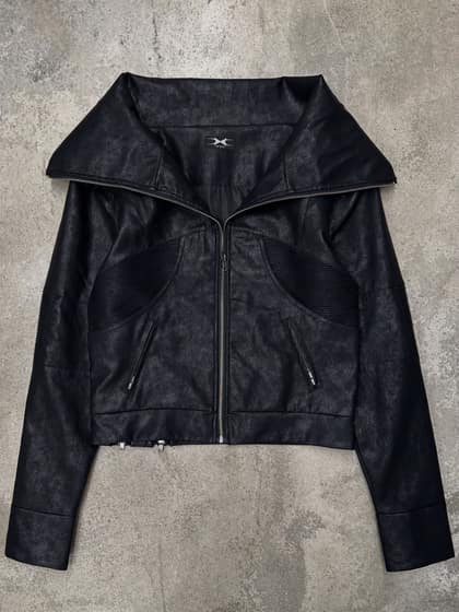 "Creeper" Faux Leather Jacket