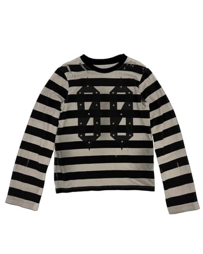 NAKRIN STRIPE LONG SLEEVE WHITE