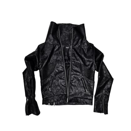 "Creeper" Faux Leather Jacket