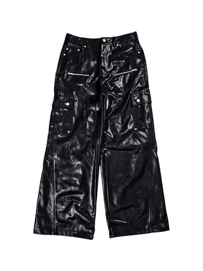 Onyx Coated Denim