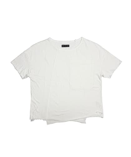 ASYMMETRIC T-SHIRT_WH