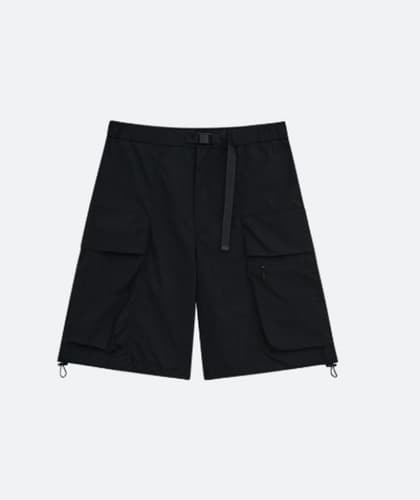 RIPSTOP FUNCTIONAL CARGO SHORTS [BLACK]