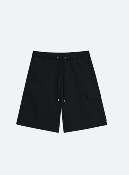OUT POCKET BANDING BERMUDA [BLACK]