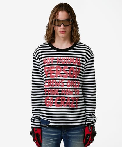 NPC Distressed Stripe Long Sleeve