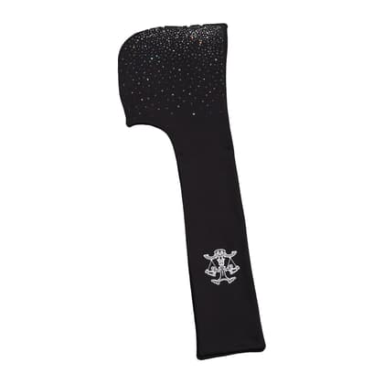 Crystal hooded scarf (Black)