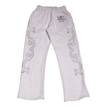 Crystal scale pants (White Melange)