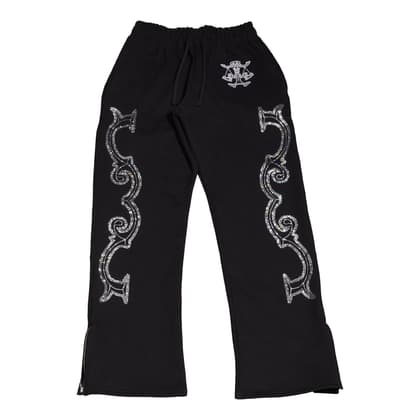 Crystal scale pants (Black)